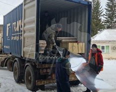 Разгрузка контейнера