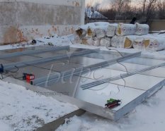 Сборка стен камеры